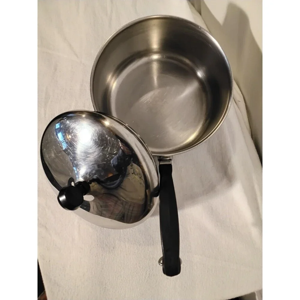 Farberware Aluminum Clad Stainless Steel 1 Quart Saucepan Pot W/Lid